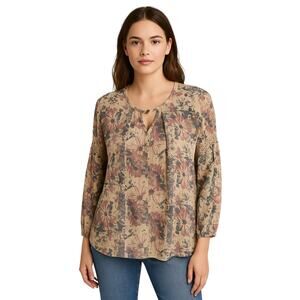 Altar'd State Boho Floral Blouse - Size Small